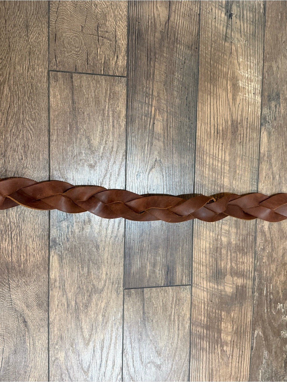 Ralph Lauren Braided Leather Belt Brown